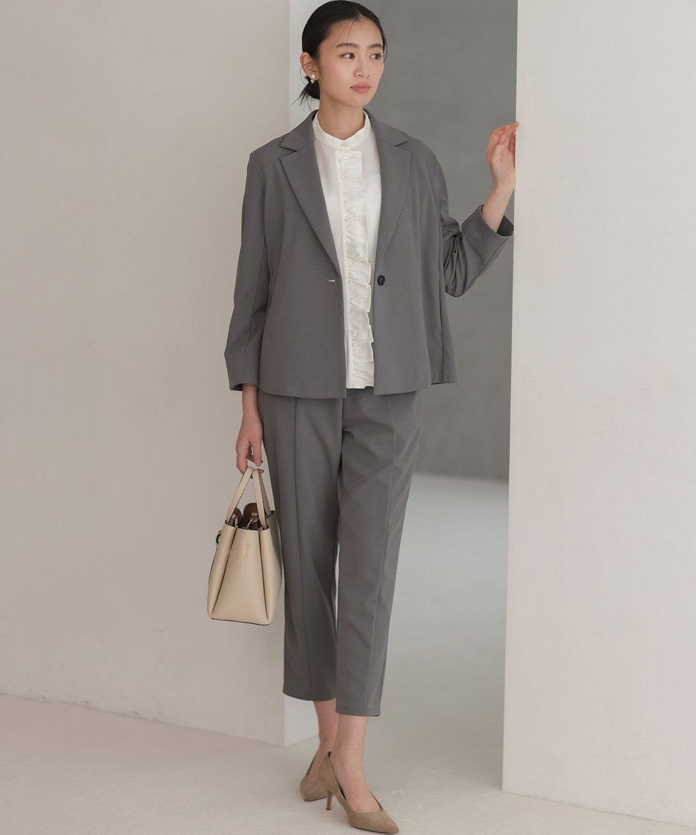 組曲 【WEB限定】ジョーゼットジャージーテーパード パンツ 