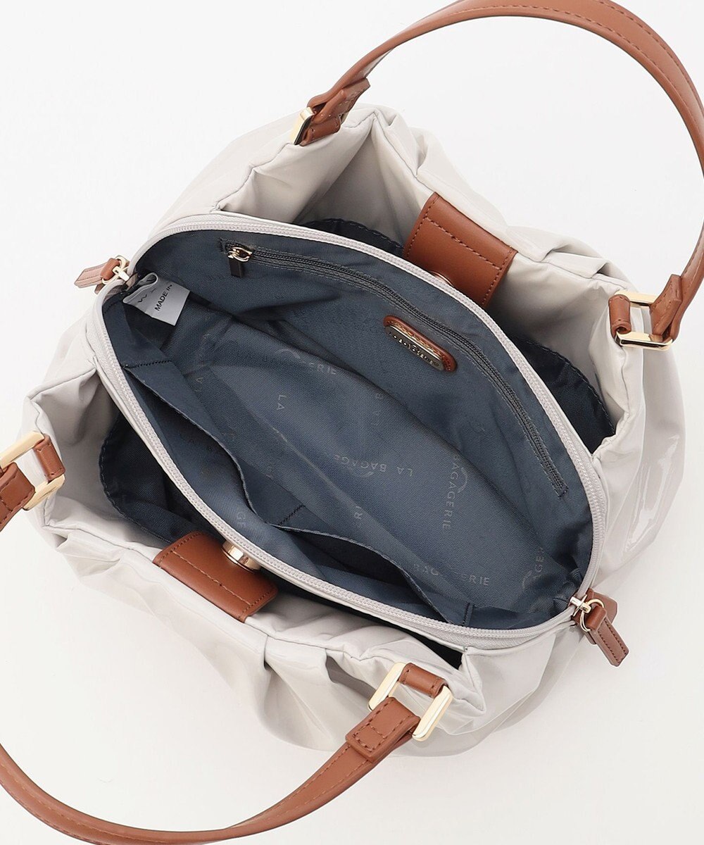 LA BAGAGERIE ソフトエナメル2WAYハンドバッグ Sサイズ 