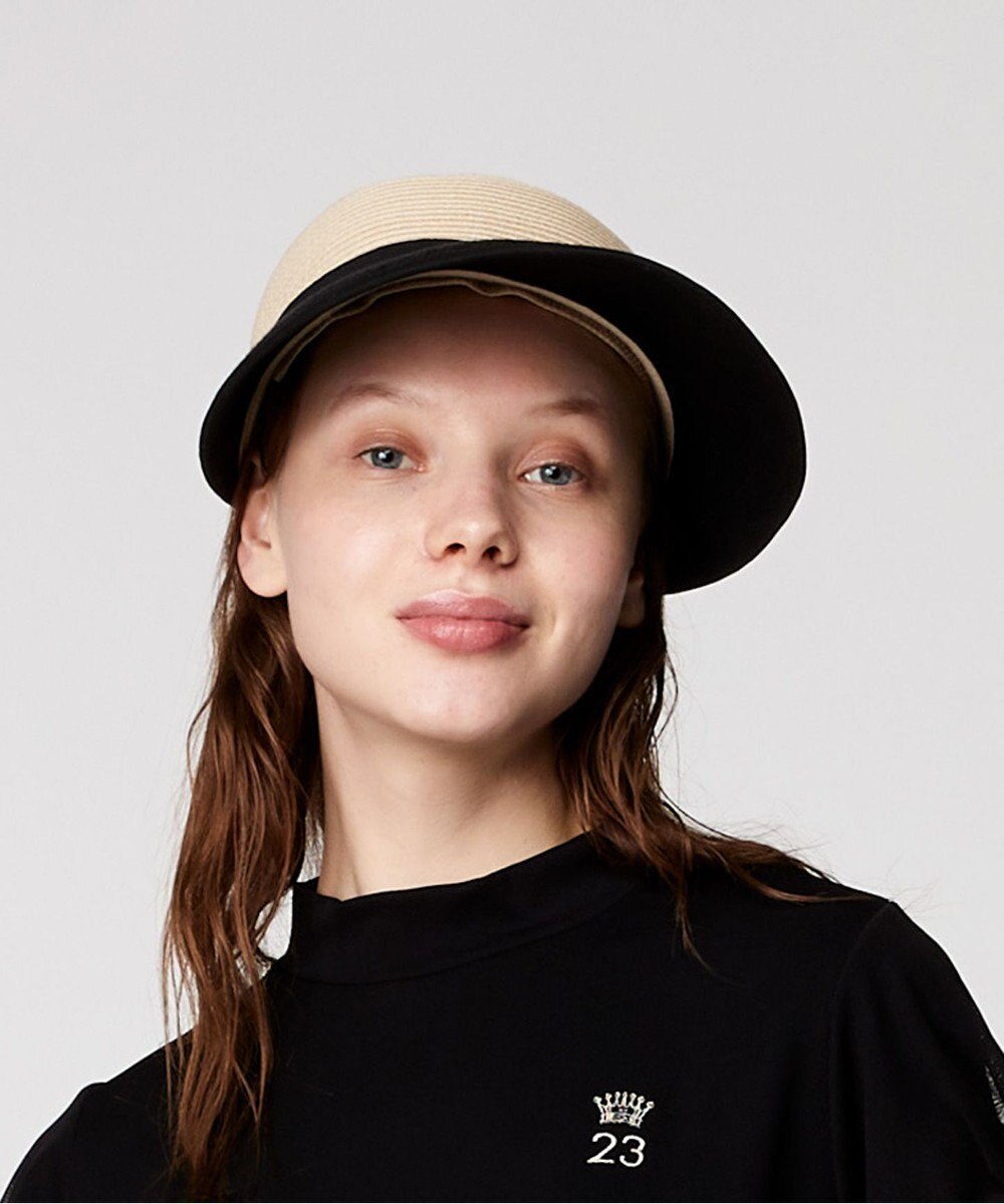 23区GOLF 大人気完売アイテムが今年も登場！【WOMEN】【洗える】ブレード×レース キャップ 