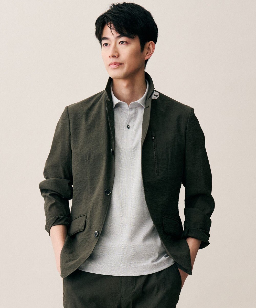 JOSEPH ABBOUD 【日本素材・オーガニックコットン使用】オーガニックコットンクールビズ ポロ 