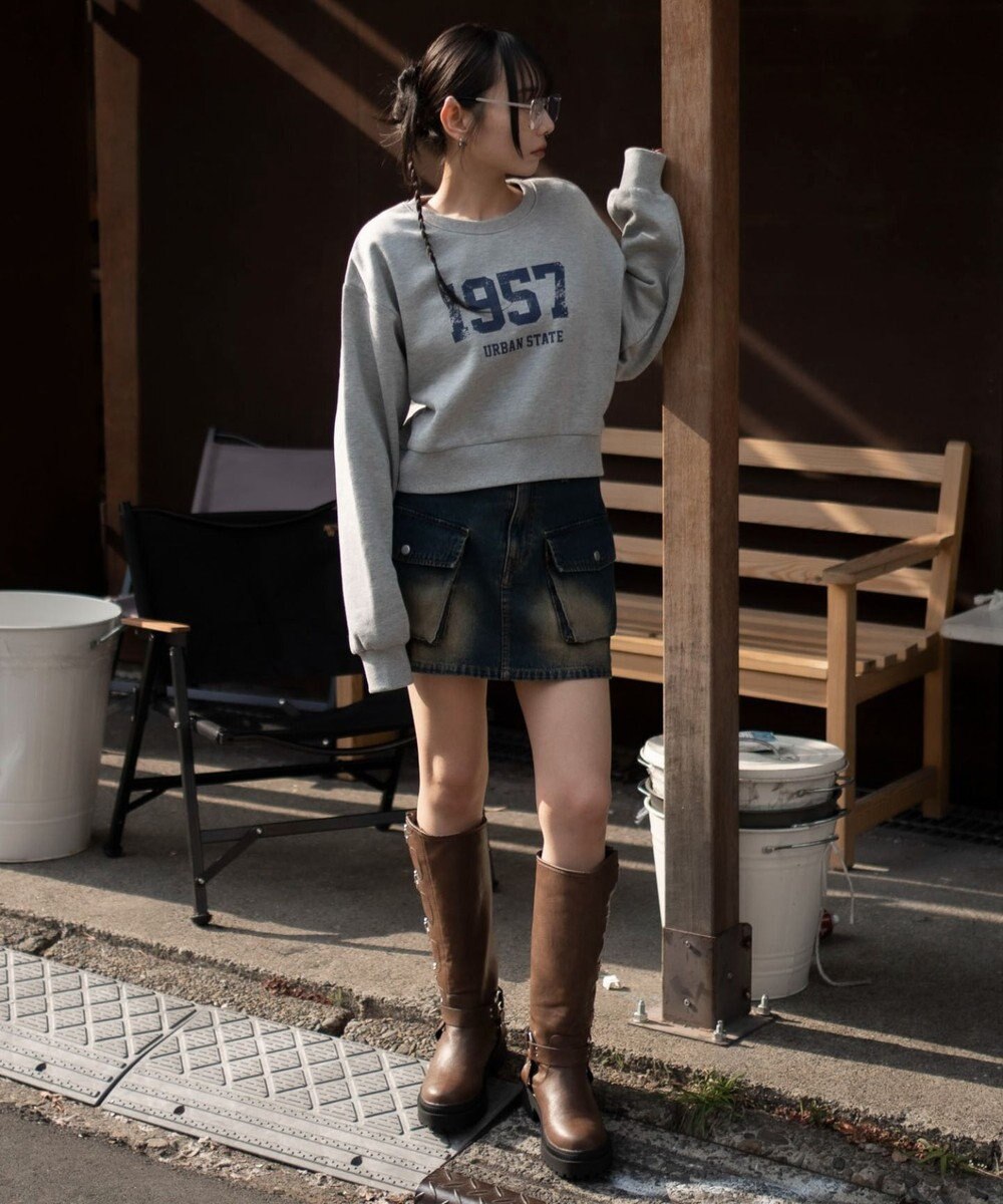 WEGO 裏起毛グラフィックスウェット 