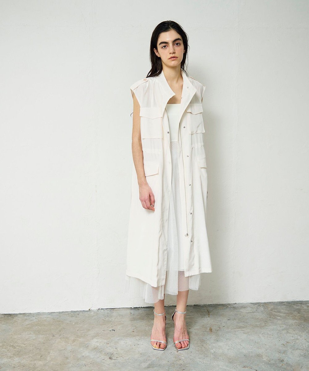 GRACE CONTINENTAL ミリタリーロングジレ 