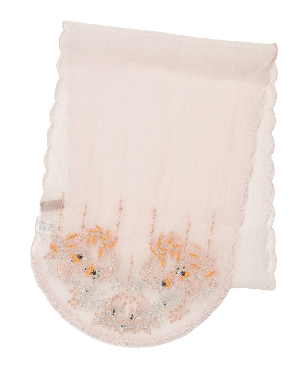 MOONBAT ルナルーチェ ロカ CHANDNI シルクコットン ビーズ刺繍ストール 