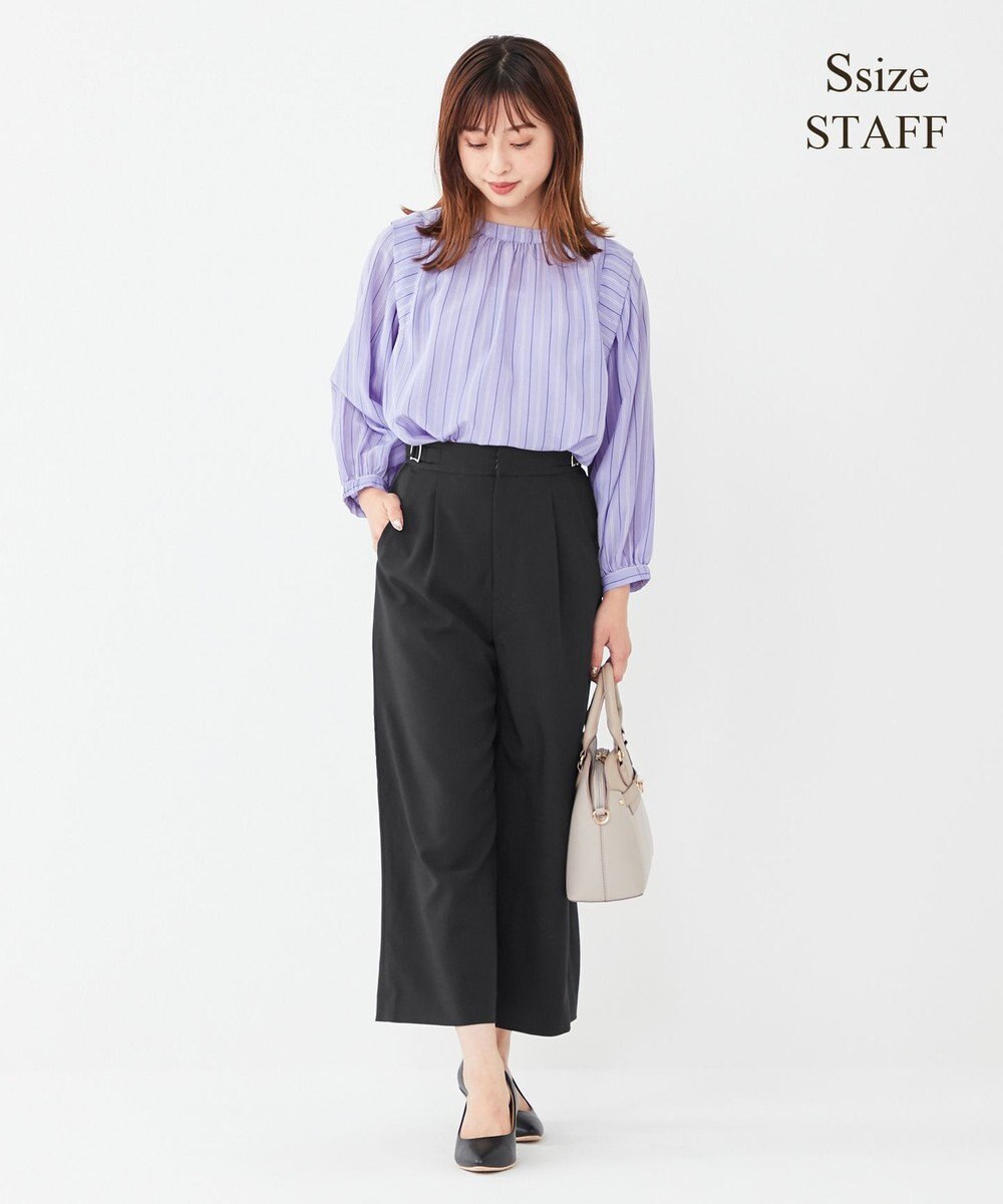 ANY SIS 【洗える】タックボリュームスリーブ ブラウス 