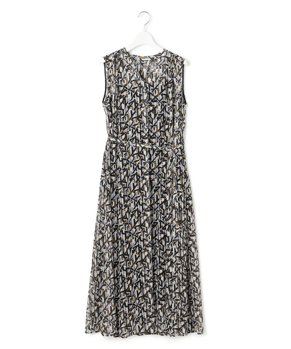 23区 L 【洗える】Ratti アブストラクトプリント ワンピース 