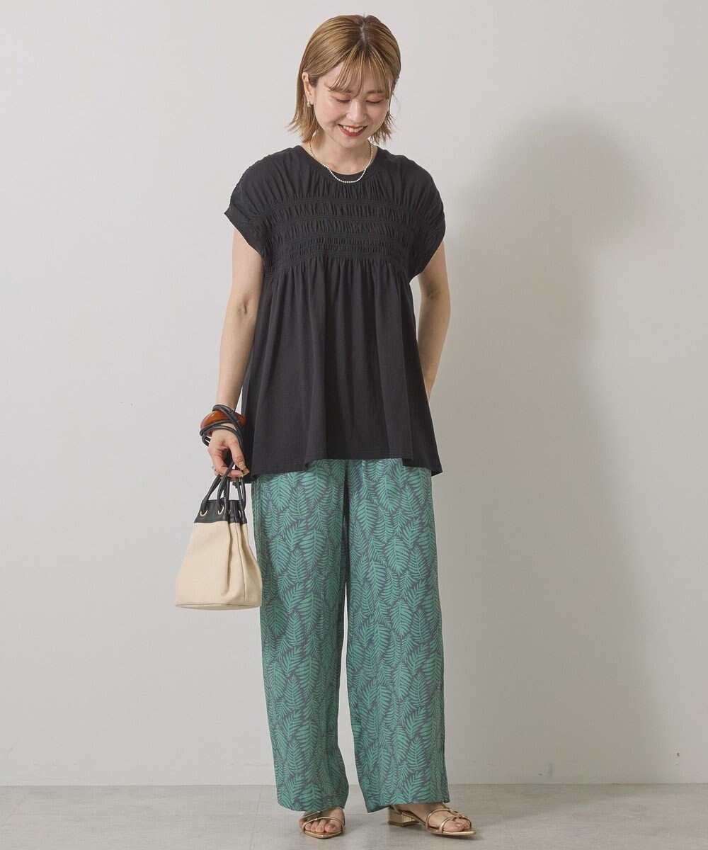 AMERICAN HOLIC シャーリング半袖フレアプルオーバー 