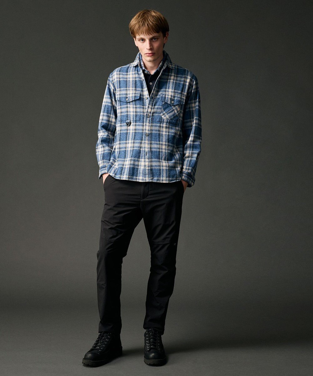 JOSEPH ABBOUD MOUNTAIN 【大人の山シャツ】メランジチェックシャツ 