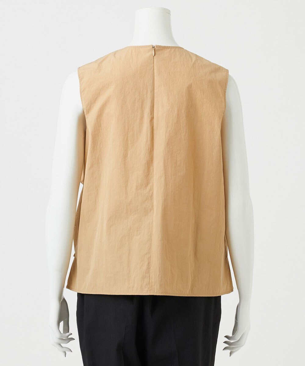 23区 S 【R(アール)】ナイロンタフタワッシャー  ノースリーブブラウス 