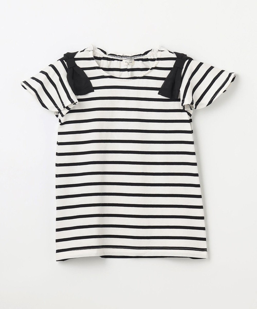 ANY KIDS ひんやりクール 肩リボンTシャツ 
