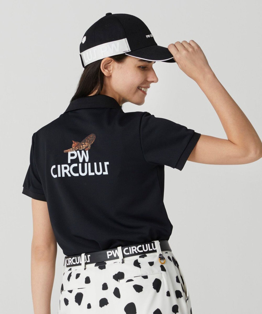 PW CIRCULUS 【WOMEN】【吸汗速乾】アニマル フォト ポロシャツ 
