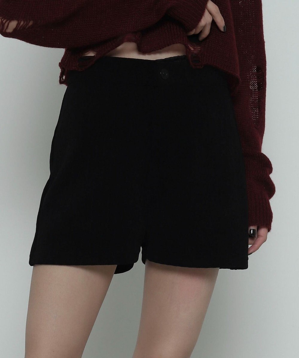 WEGO ジャガードハイウエストタイトショートパンツ 