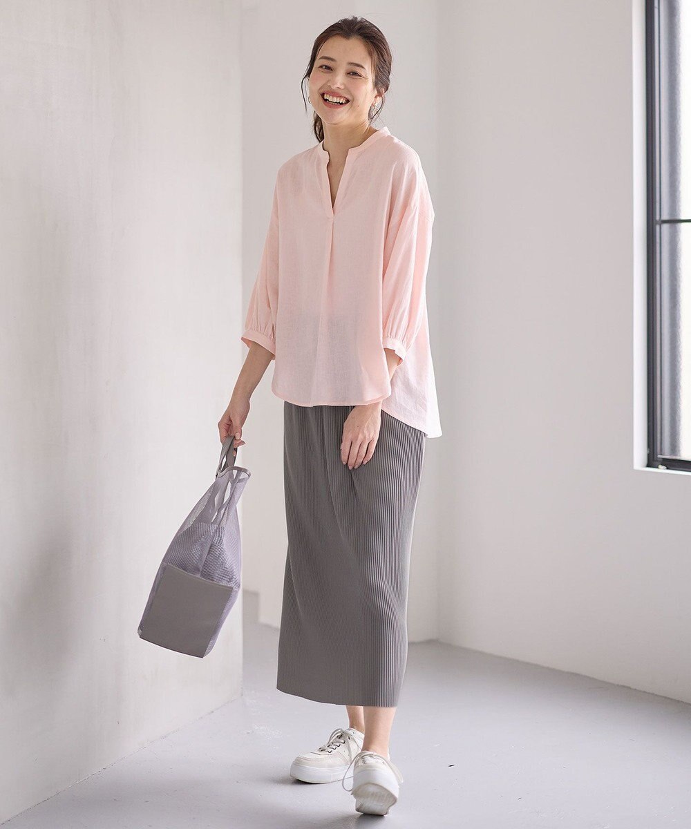 ANY 【洗濯機可】プリーツジャージタイトスカート 