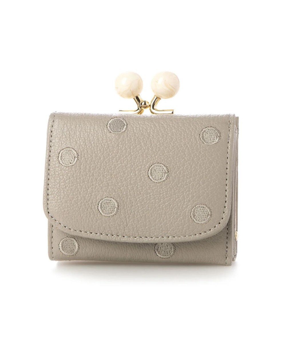 UNBILLION perche アクリル玉三つ折りミニサイフ 