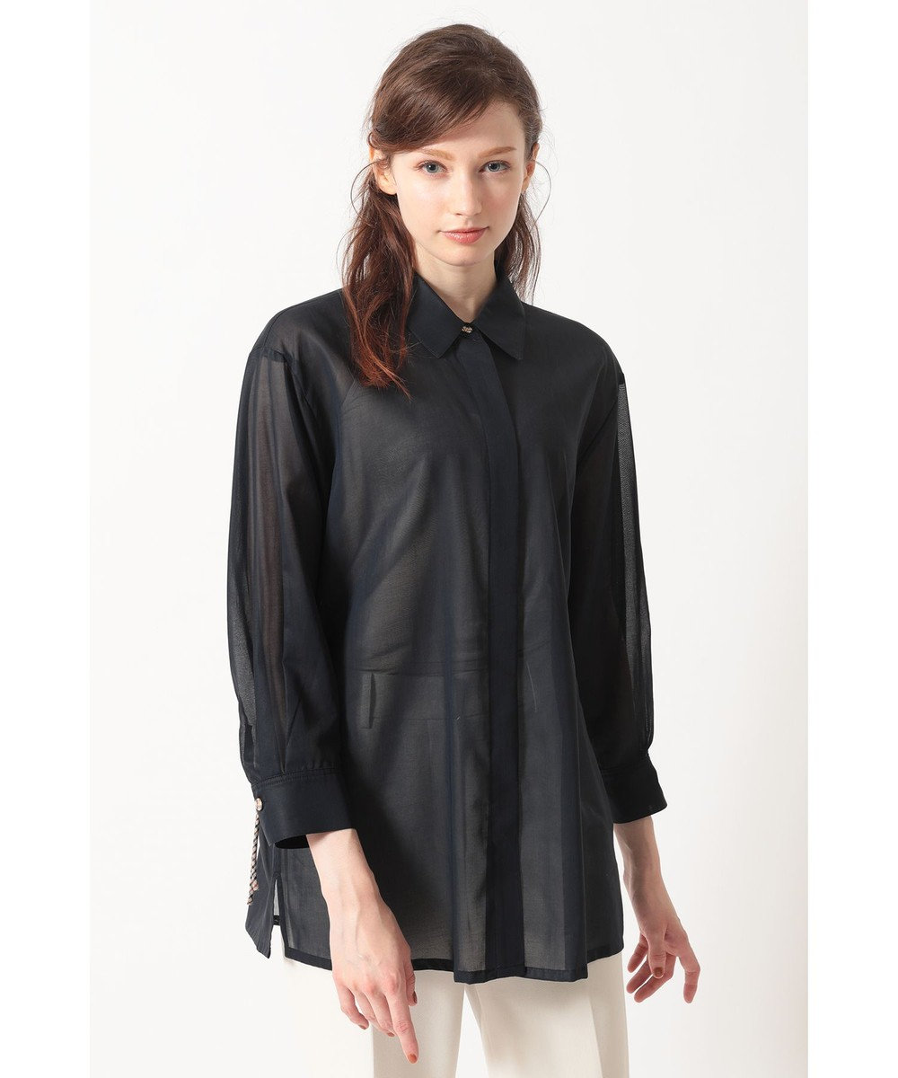 DAKS バックドローストリング コットンシャツ 