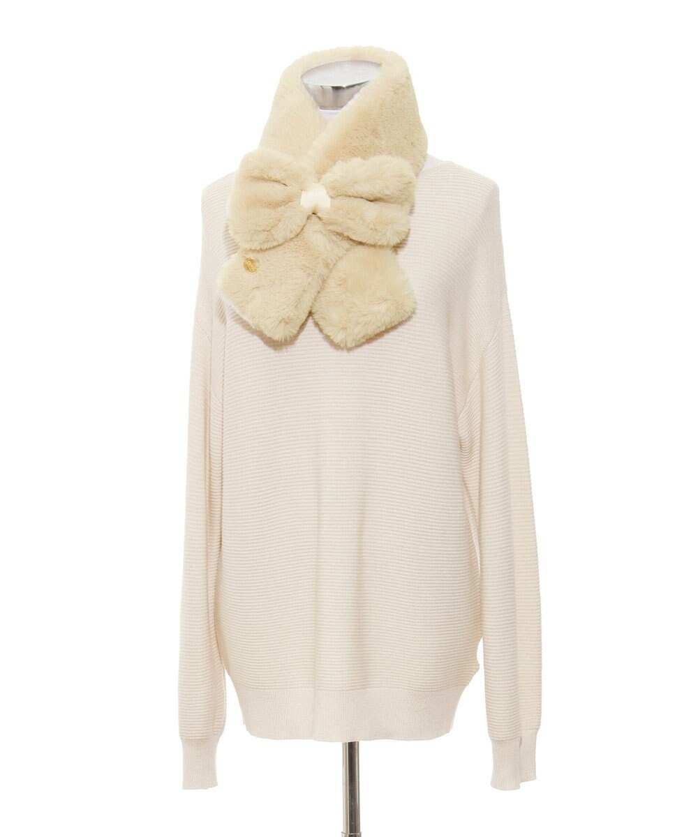 MOONBAT 【新色追加】PAUL & JOE ACCESSOIRES フェイクファーリボンマフラー 