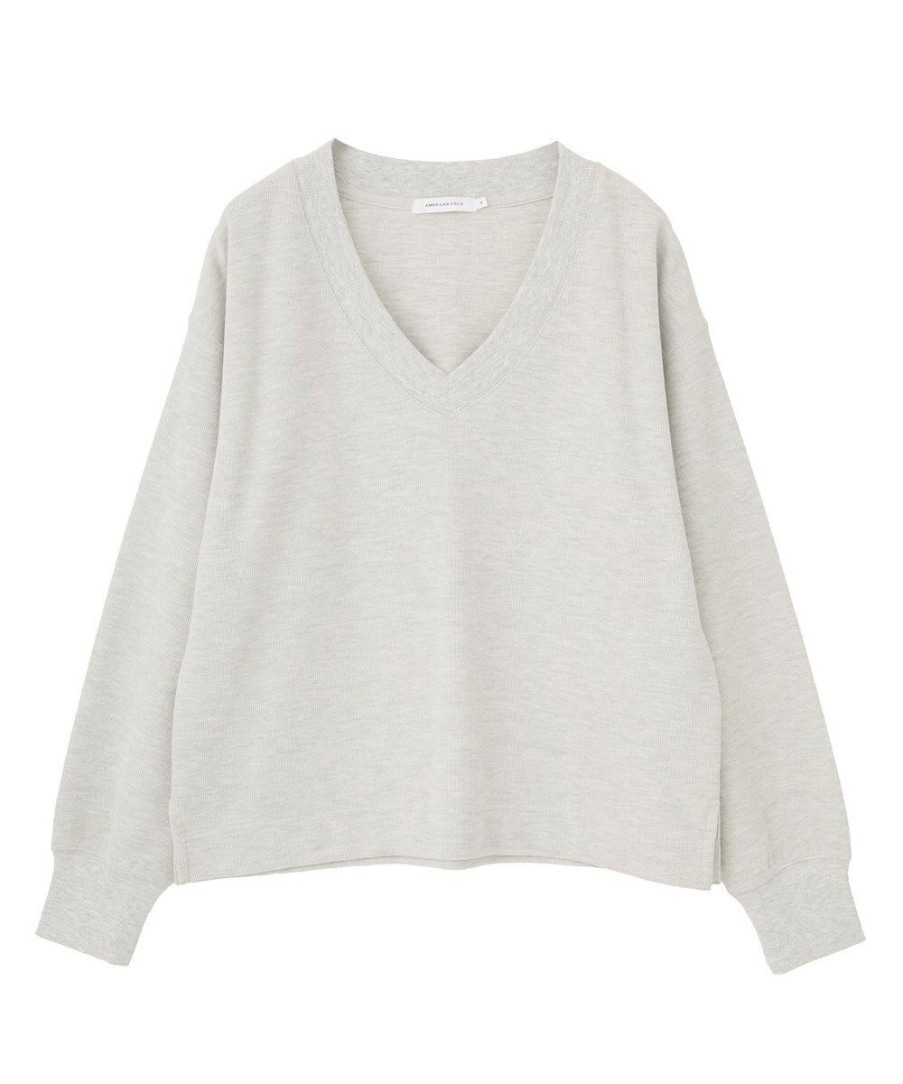 AMERICAN HOLIC Ｖネックスムース起毛プルオーバー 