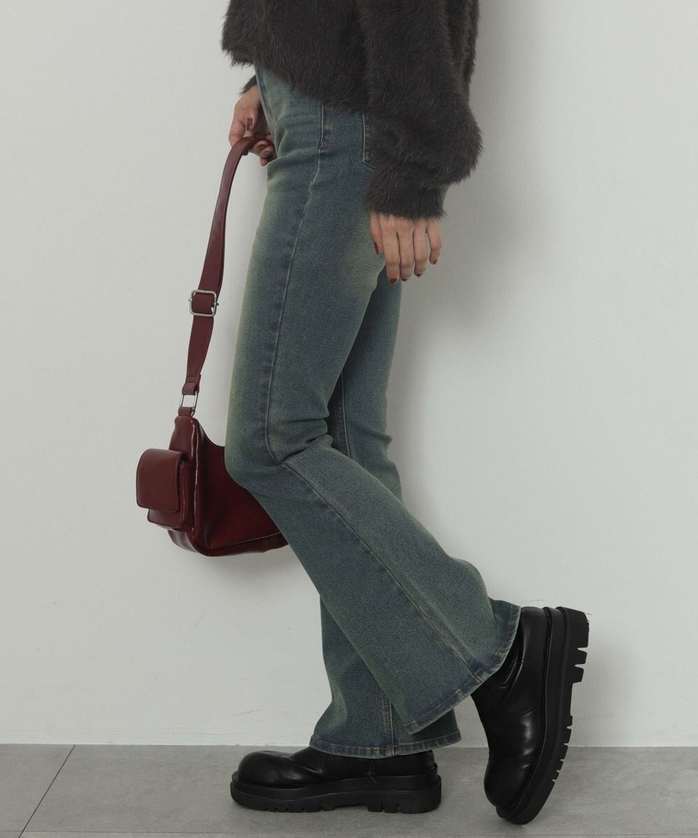 WEGO ストレッチフレアデニムパンツ 