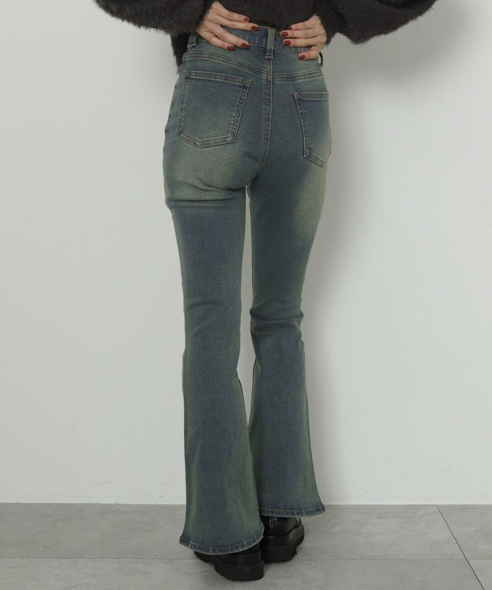 WEGO ストレッチフレアデニムパンツ 