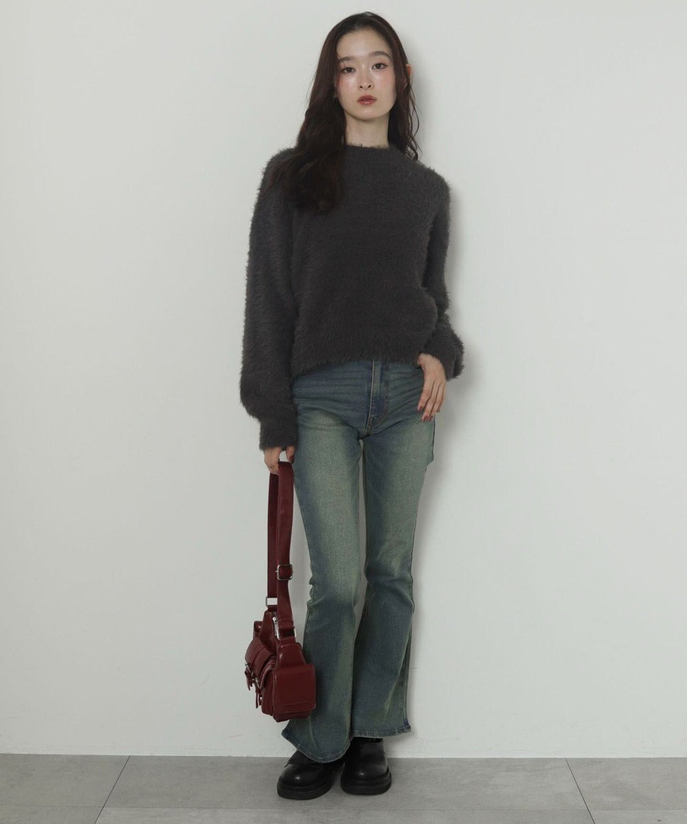 WEGO ストレッチフレアデニムパンツ 