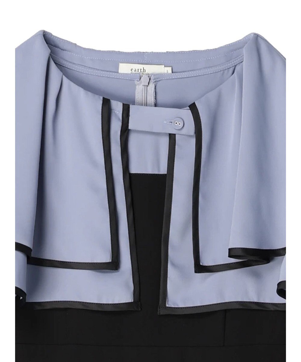 earth music&ecology パイピング衿付きドッキングワンピース 