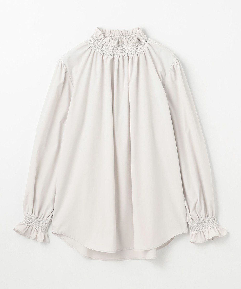 ANY フリルネックブラウス 