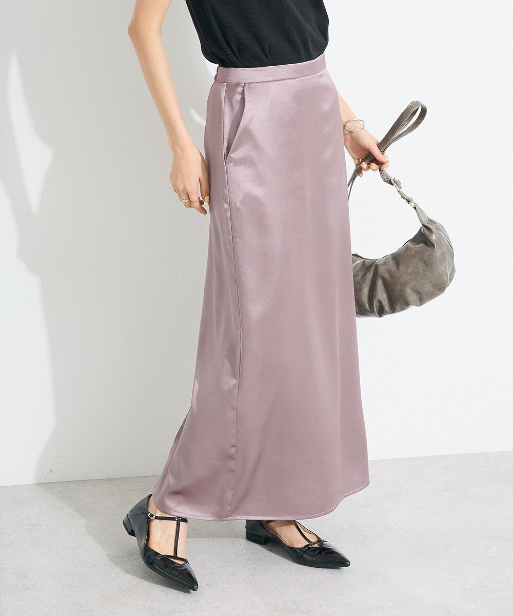 CRAFT STANDARD BOUTIQUE ゴムサテンスカート 