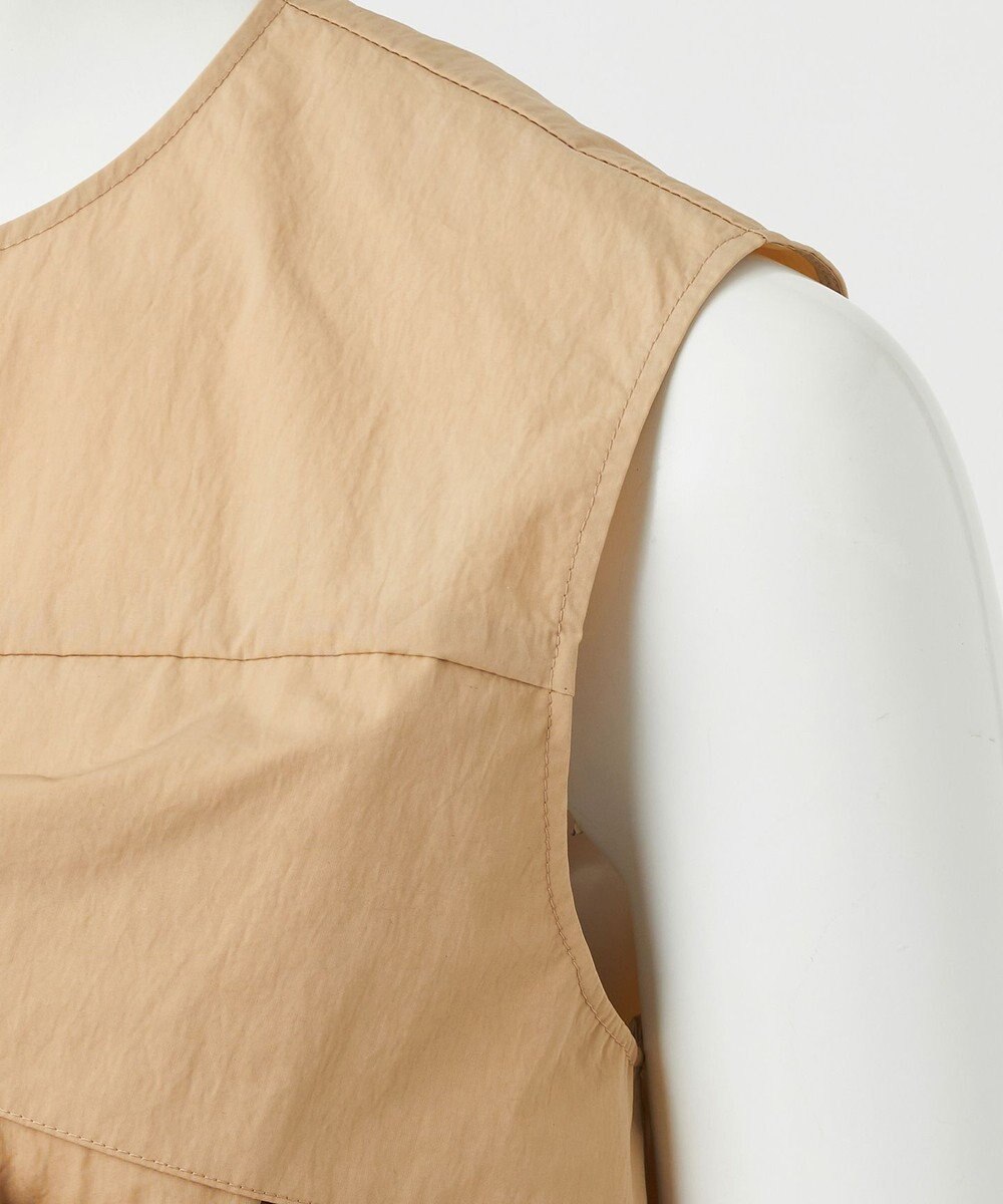 23区 S 【R(アール)】ナイロンタフタワッシャー  ノースリーブブラウス 