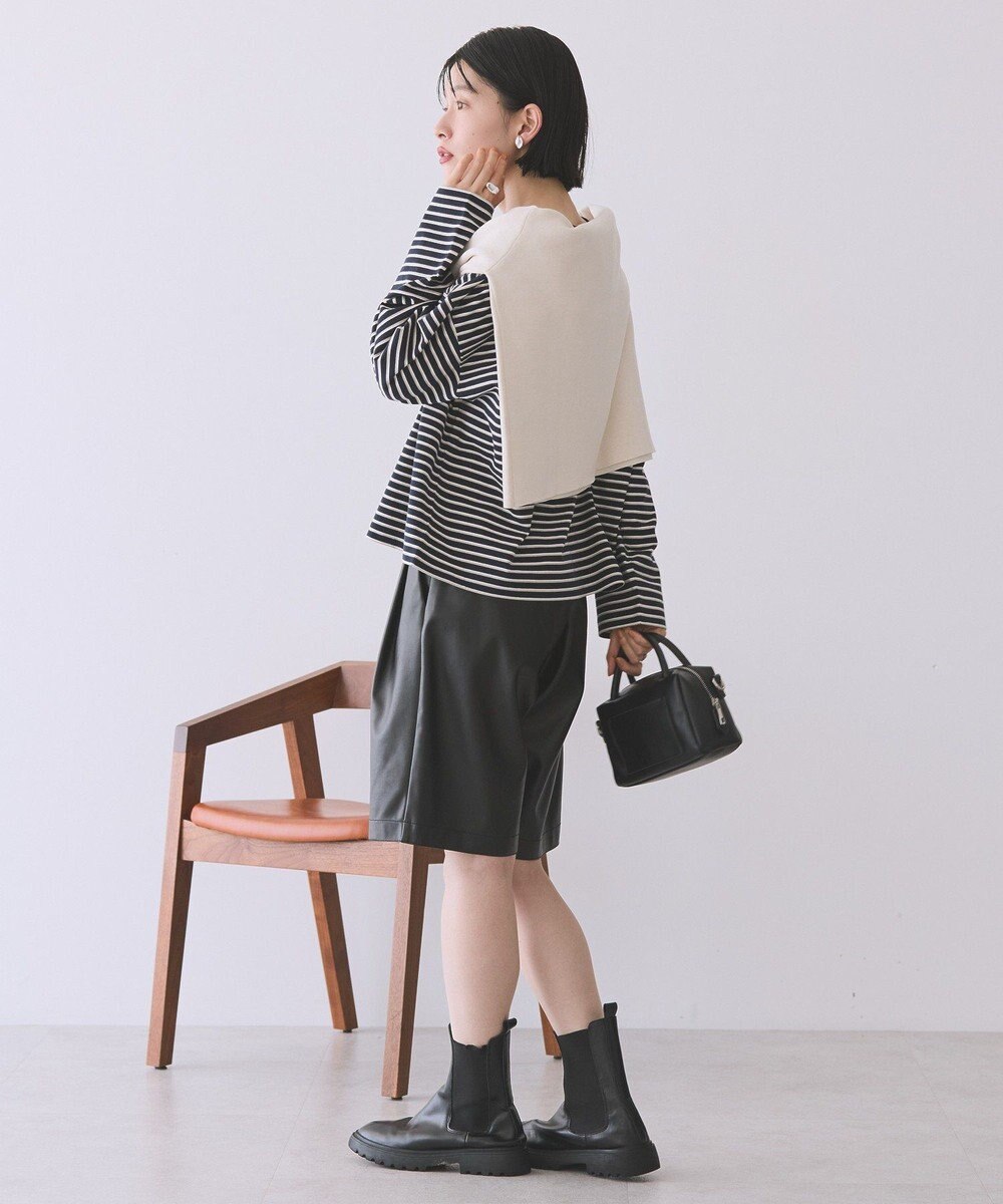 AMERICAN HOLIC フェイクレザーハーフパンツ 