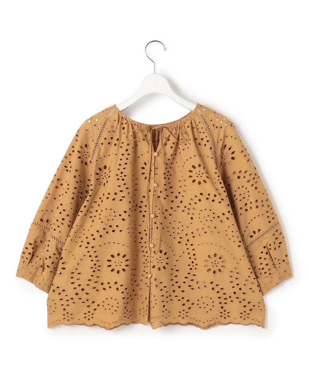 23区 【先行予約】カットワークエンブロイダリー 2WAYブラウス 