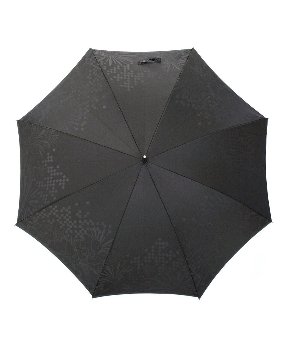 槇田商店 monotone 花 ブラック 長傘 