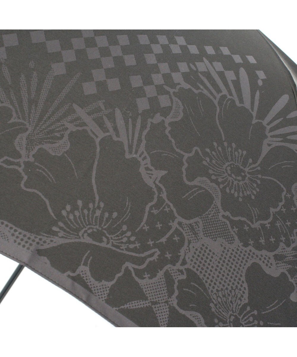 槇田商店 monotone 花 ブラック 長傘 