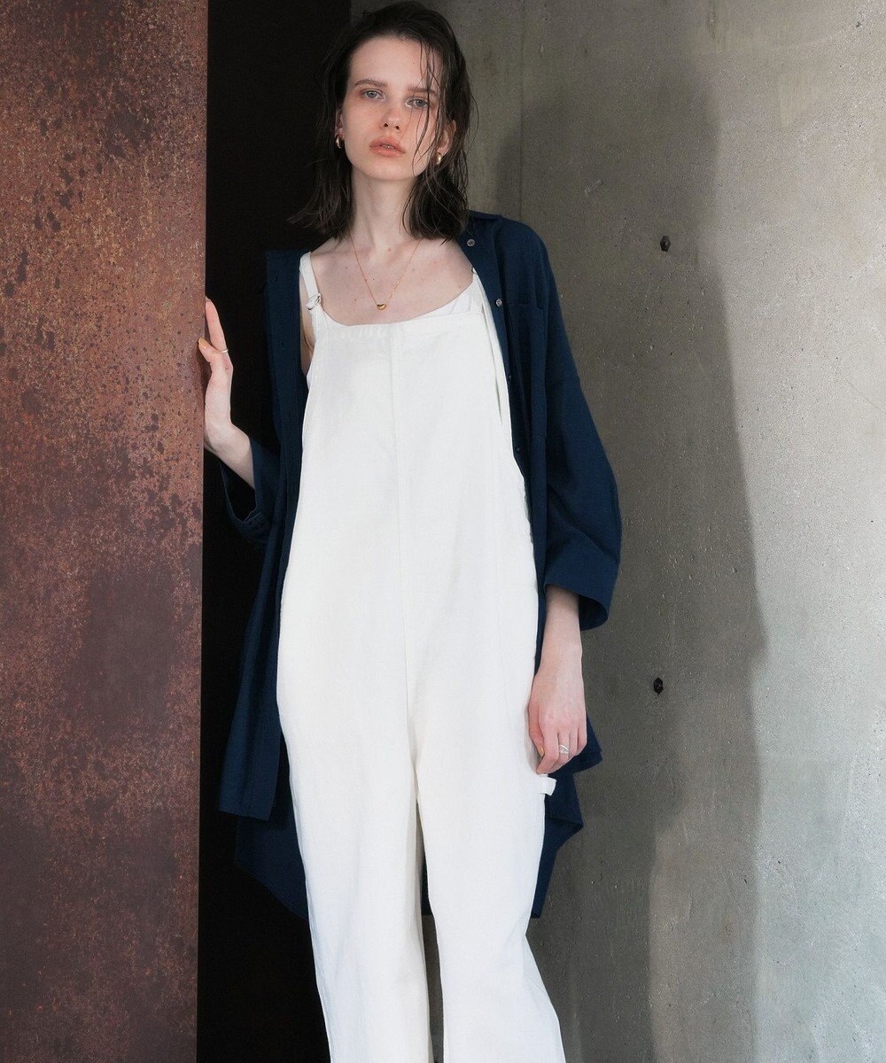 YECCA VECCA 綿麻ツイルサロペット 