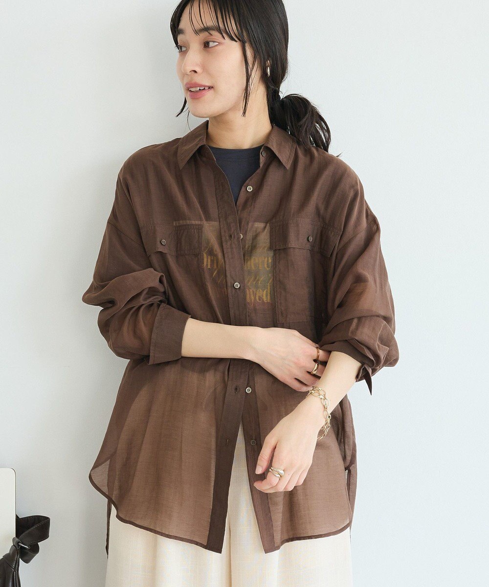 CRAFT STANDARD BOUTIQUE シアーハオリシャツ 