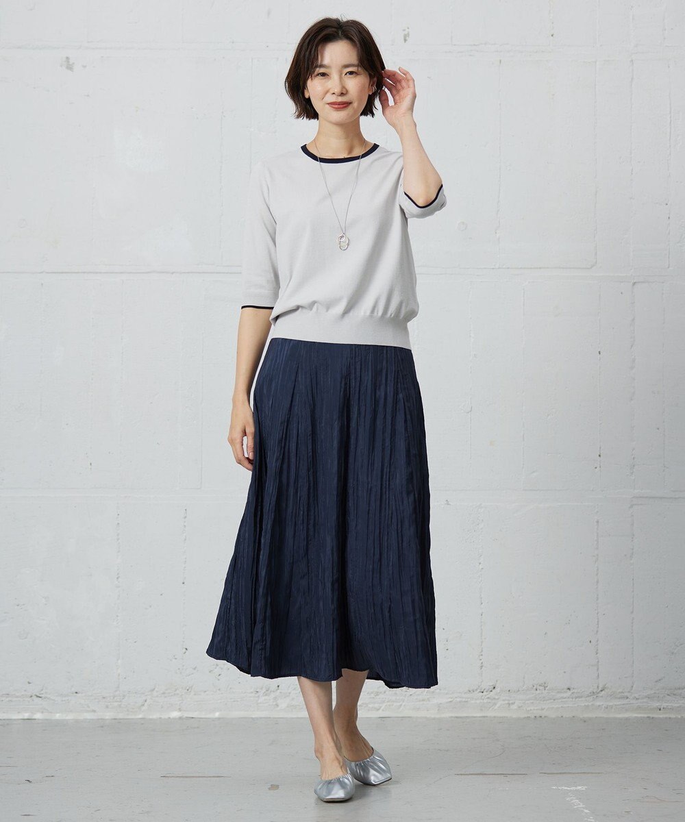 J.PRESS LADIES L 【洗える・ニットセット】TRIM TWIN ニット 