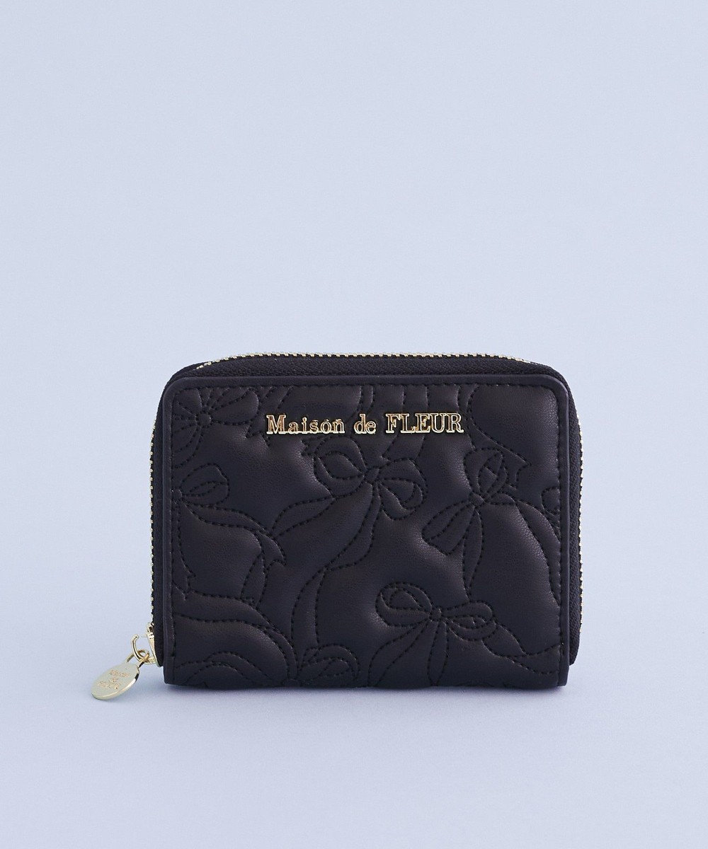 Maison de FLEUR リボンキルティングフラグメントケース 