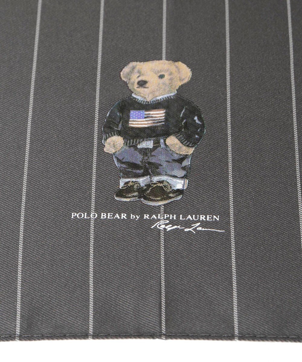 MOONBAT POLO RALPH LAUREN メンズ 長傘 ストライプ×BEAR 65cm 