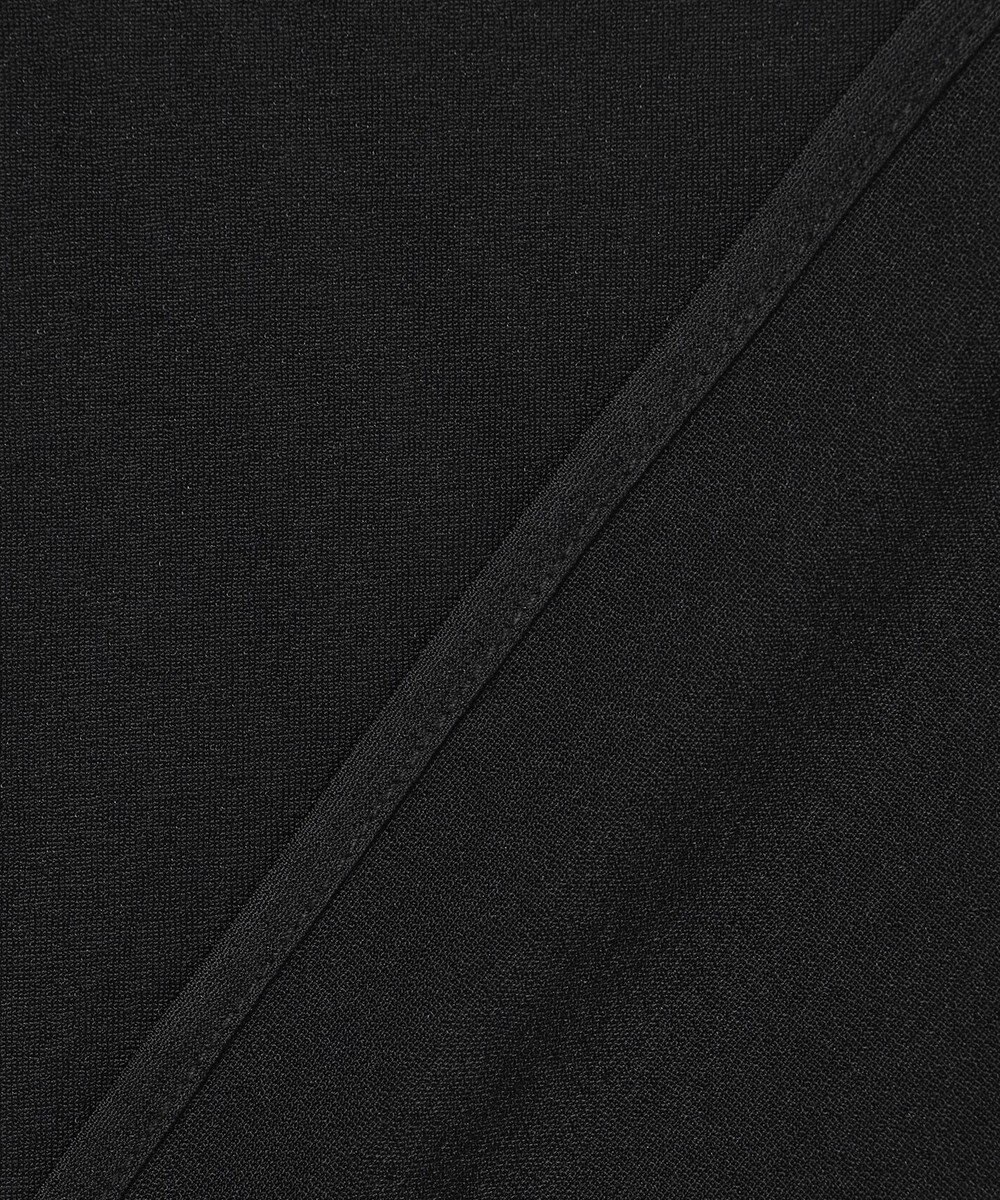 uncrave トリコットシフォン ロングシャツ 