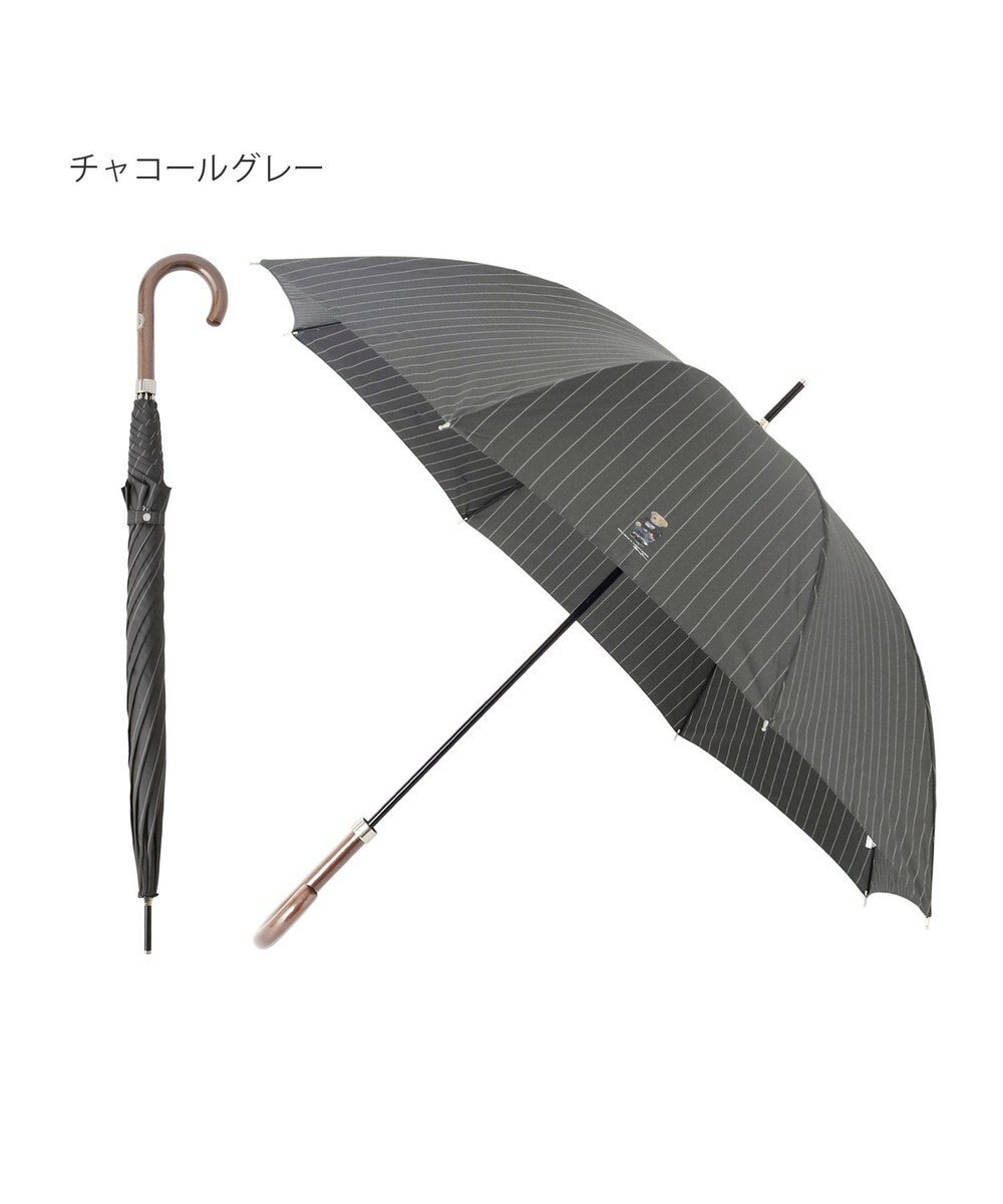 MOONBAT POLO RALPH LAUREN メンズ 長傘 ストライプ×BEAR 65cm 