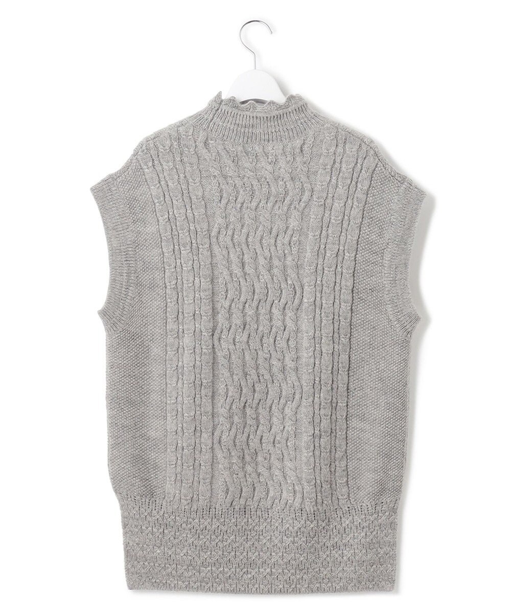 23区 【23区 lab.】アランパターン  ニットベスト 