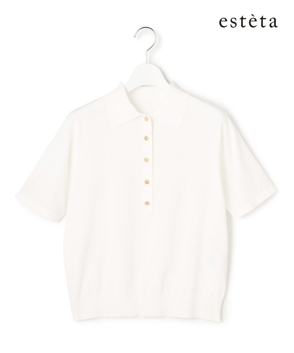 23区 【エステータ】シルキーポロ ニット 