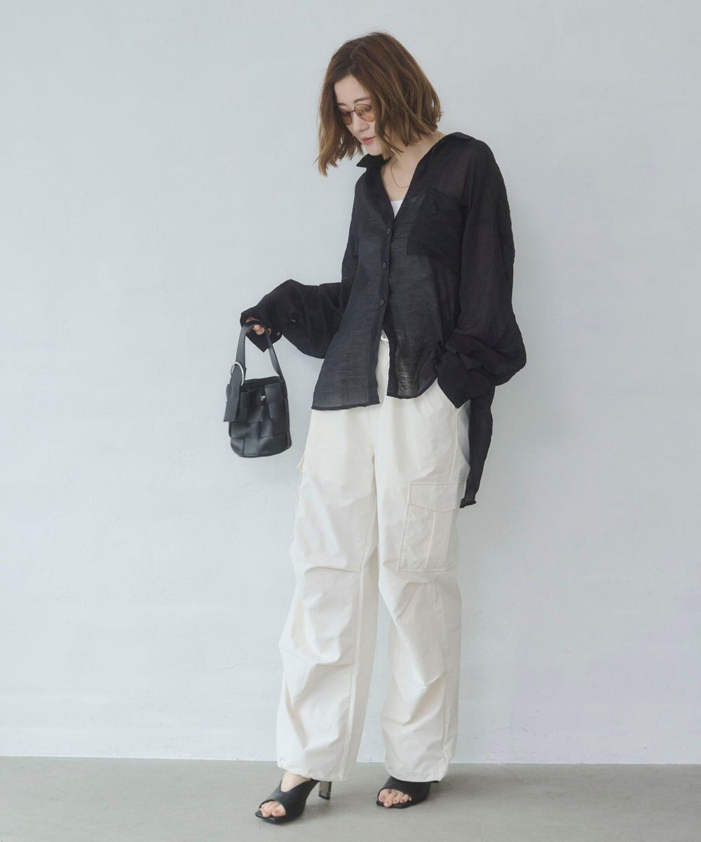 WEGO 【ウエストゴム】イージーパラシュートカーゴパンツ 