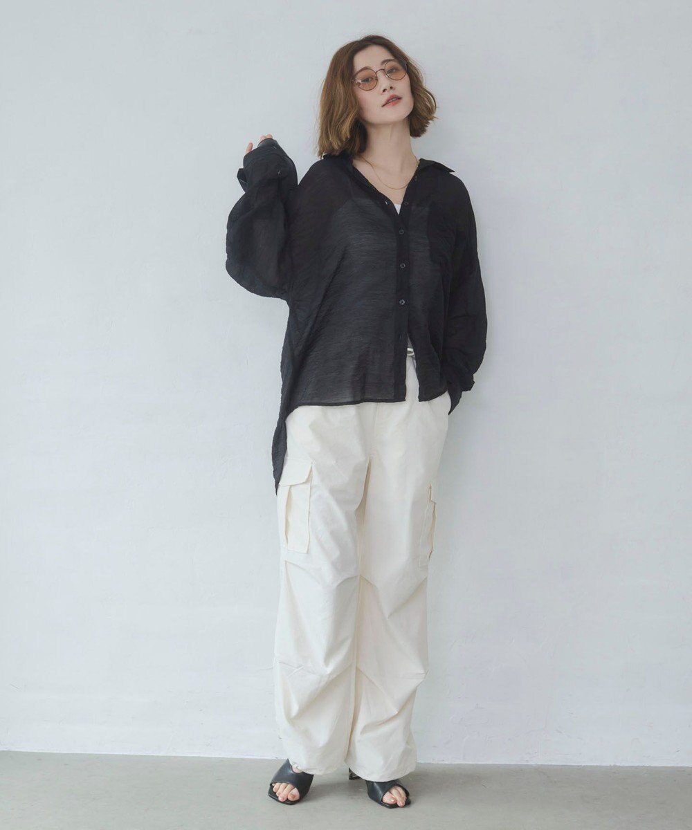 WEGO 【ウエストゴム】イージーパラシュートカーゴパンツ 