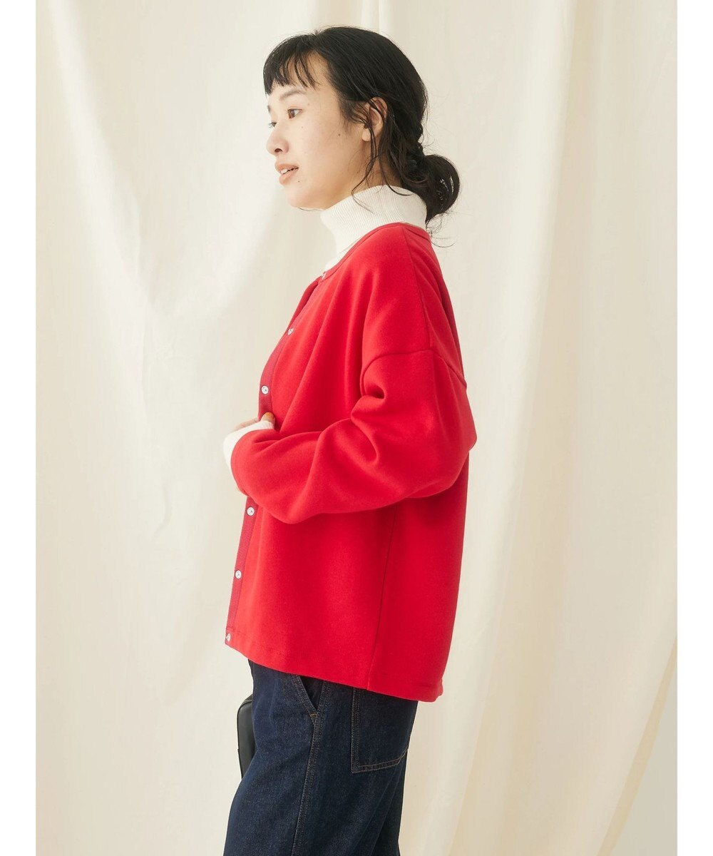 CRAFT STANDARD BOUTIQUE 裏起毛リングドットカーディガン 