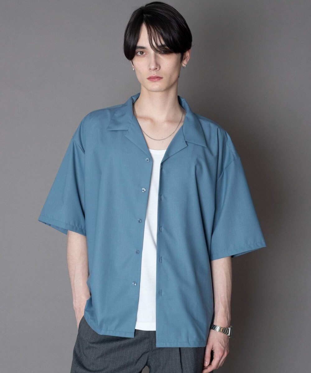 WEGO 【ユニセックス着用ITEM/SMLサイズ展開】 TRオープンカラーシャツ（SS） 