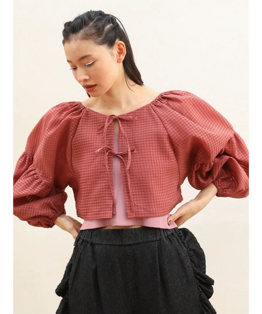 Green Parks ■ＥＳＣＡＲ　２ｗａｙ　シアーギンガムプルオーバー 