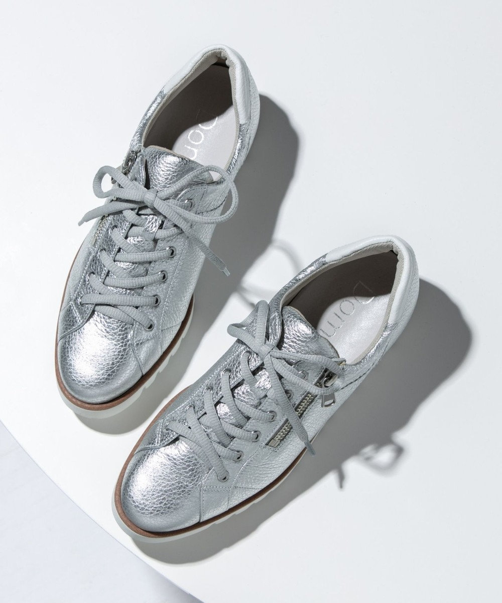 Dominic3 サイドジップレザースニーカー 