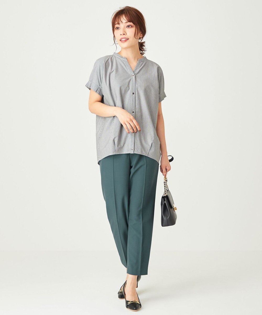 ANY SIS 【洗える】シルケットスキッパー ブラウス 