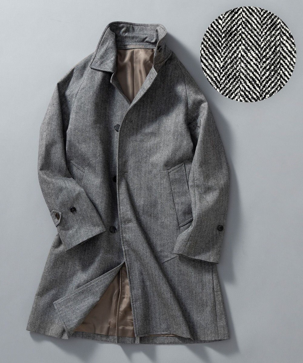 GOTAIRIKU 【薄中綿仕様】スーパーライトウエイトカシミヤブレンド ステンカラーコート 