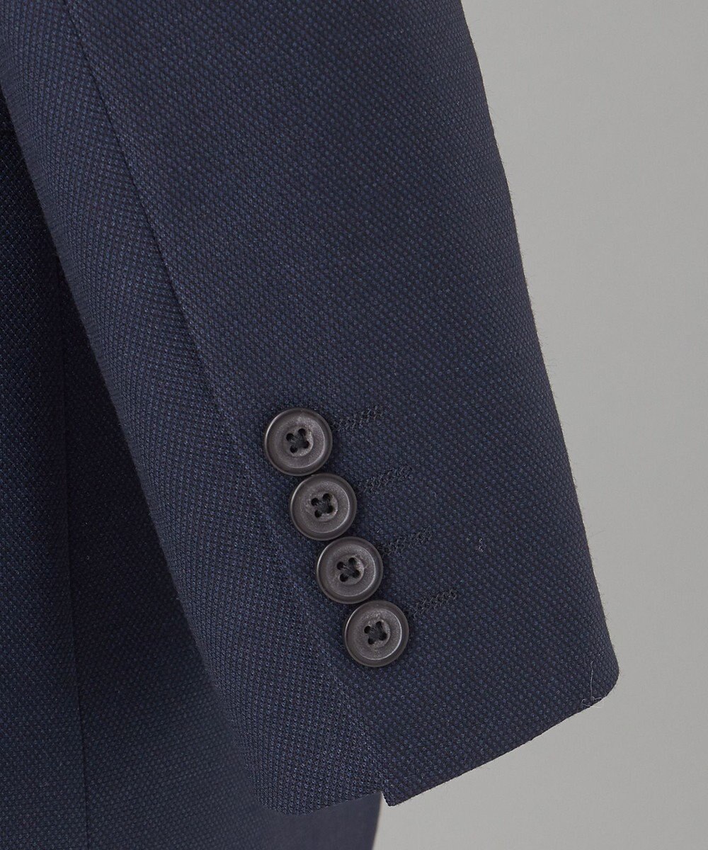 GOTAIRIKU ロングシーズン着用可【横伸度15％/ストレッチ性抜群】タスマニア120ｓスーパーストレッチ スーツ（ネイビー） 