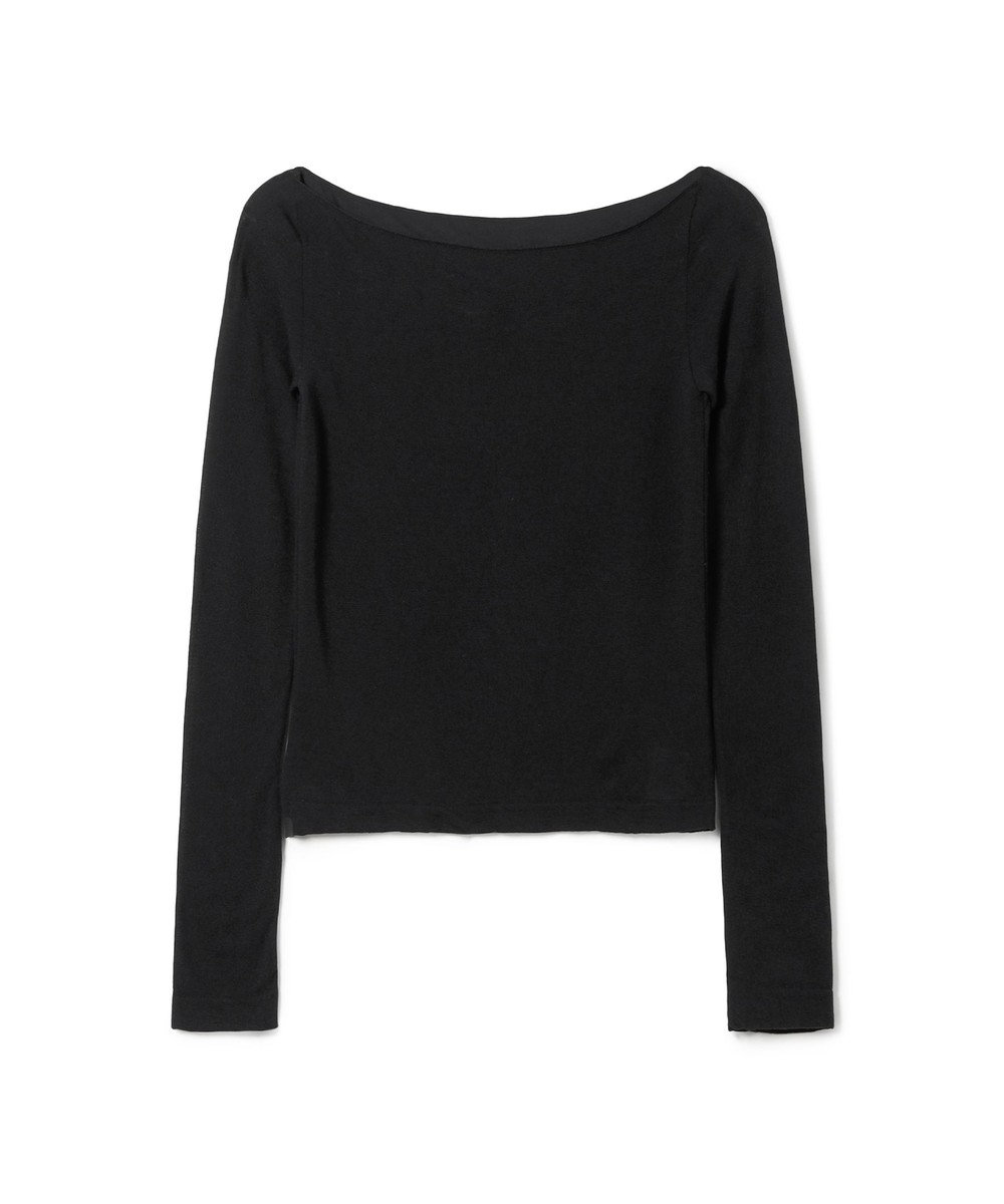 Chacott ボートネックトップ (サーモギア(R)糸使用） 